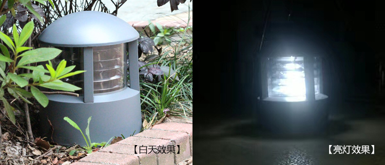 香蕉视频官网照明(QDCPD-YZ003)广场公园户外铸铝圆顶矮柱草坪灯安装效果图片