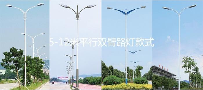 香蕉视频官网照明8米LED路灯双臂香蕉视频APP官网下载样式图片大全