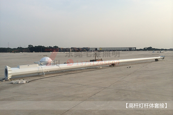 广场自动升降式九九香蕉视频影院杆体套接现场图片