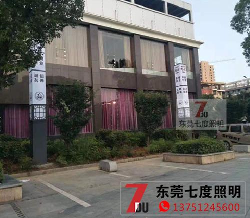 6米方柱600x600mm香蕉视频最新网址柱安装效果图片