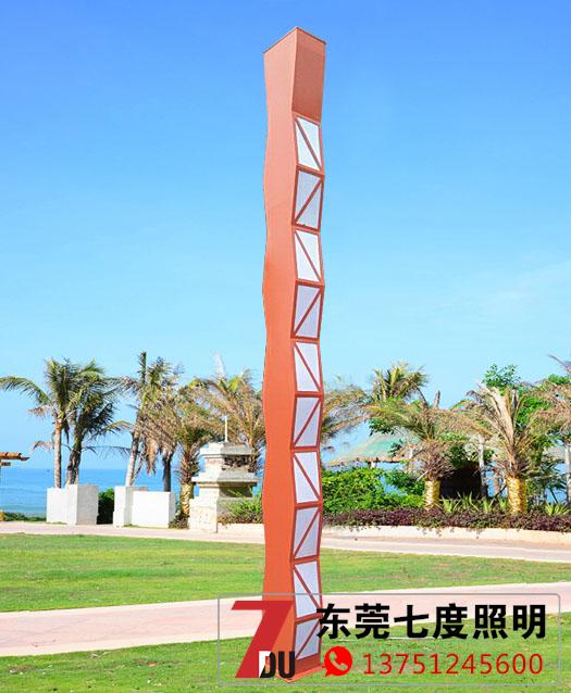 4米高户外现代园林香蕉视频最新网址柱实景效果图片