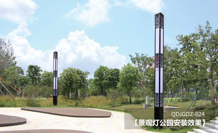 (QDJGDZ-024)方形新中式广场香蕉视频最新网址公园安装效果图