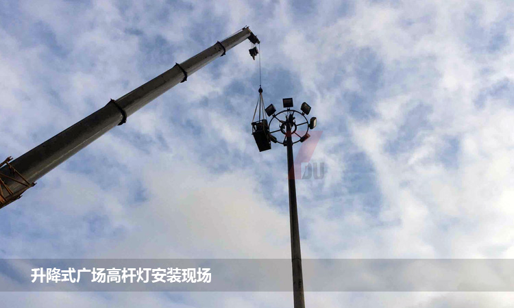 25米升降式广场九九香蕉视频影院吊装实拍效果