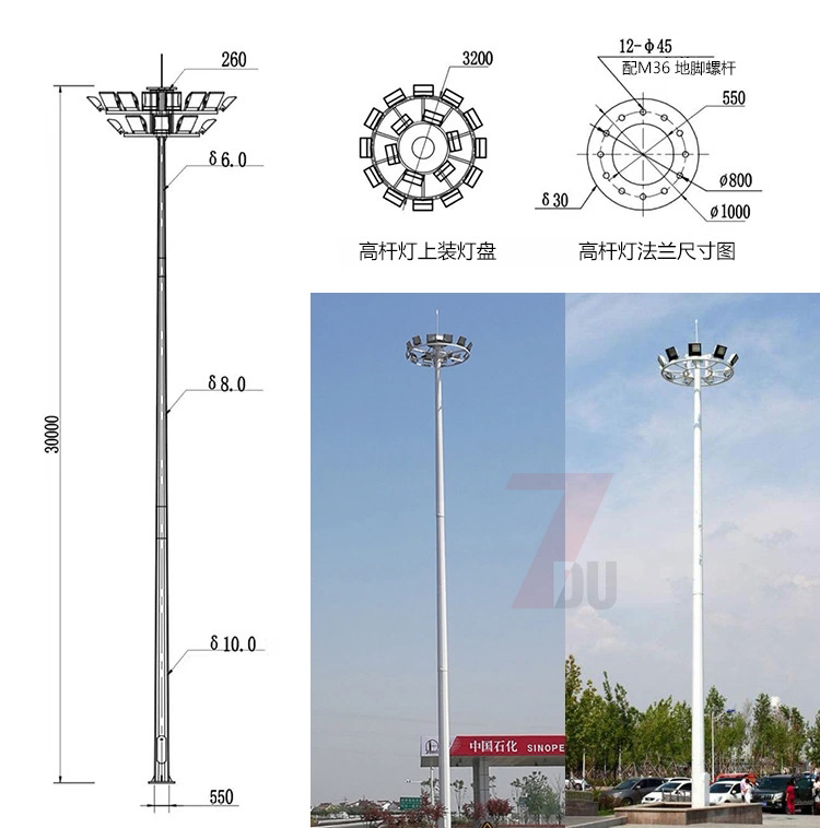 led双层广场升降式九九香蕉视频影院结构尺寸示意图