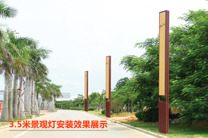 QDJGDZ-034特色新中式仿云石庭院香蕉视频最新网址柱安装效果图